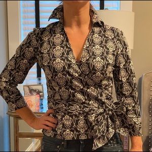 Ann Taylor Wrap Blouse